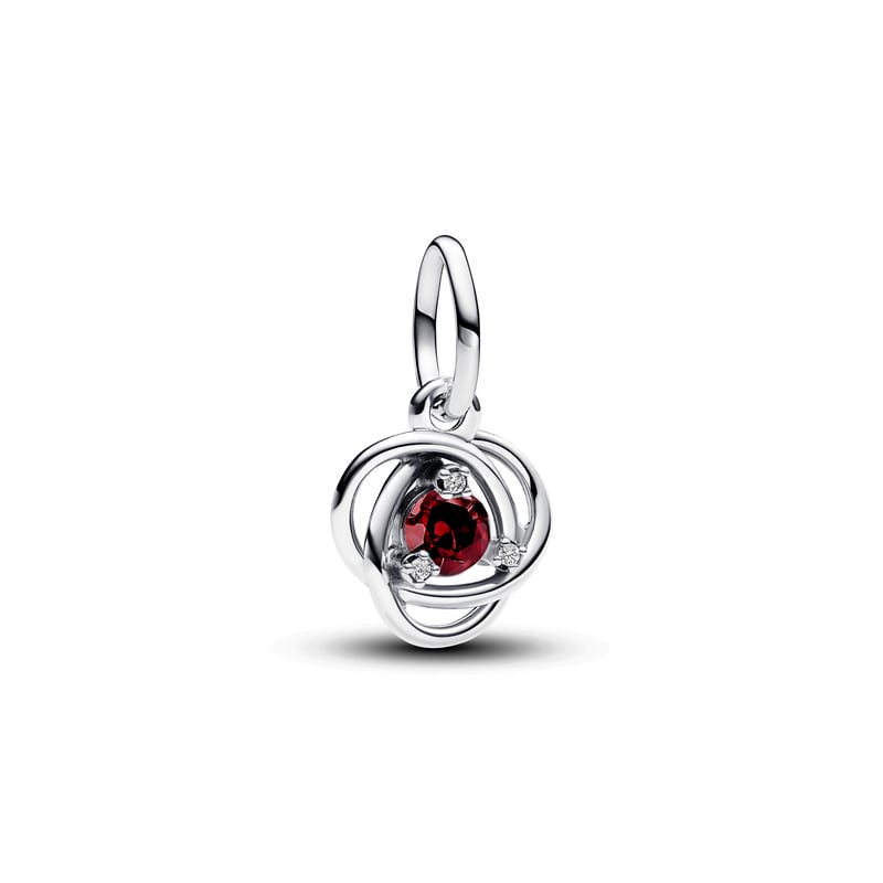January Eternity Circle Dangle