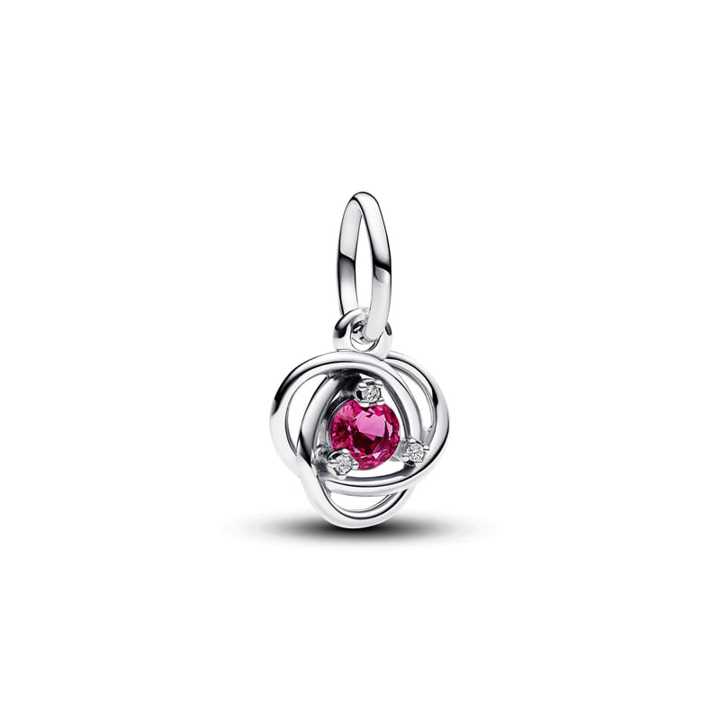 October Eternity Circle Dangle