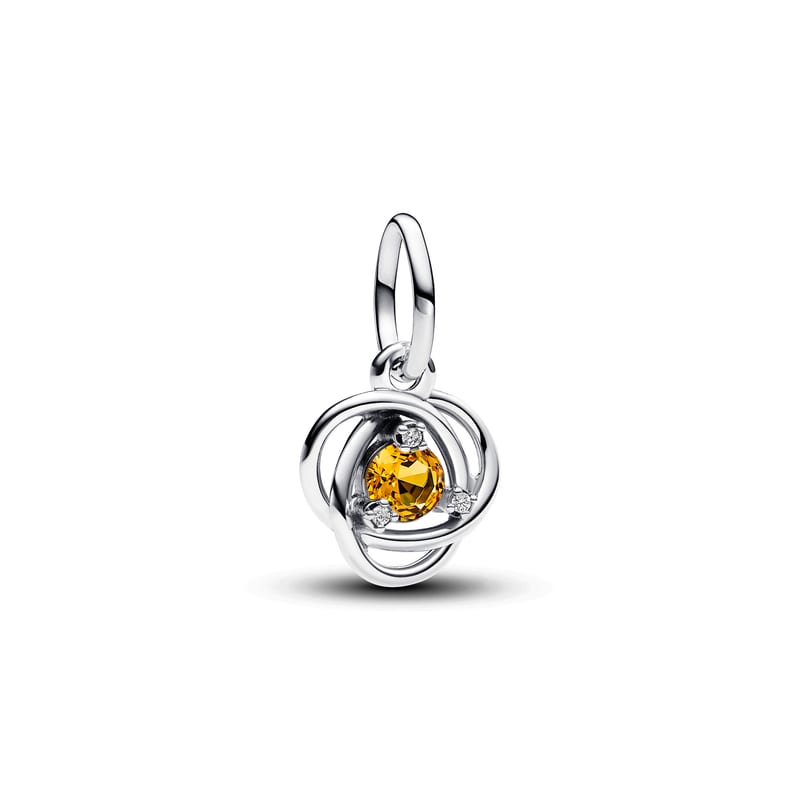 November Eternity Circle Dangle