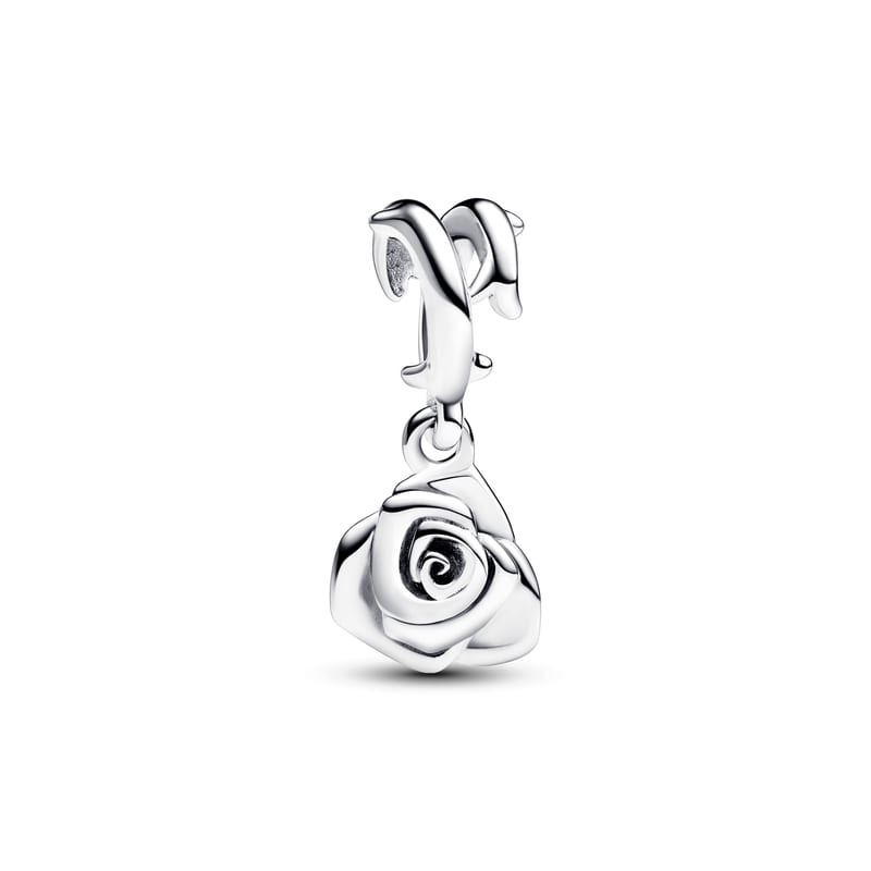 Rose in Bloom Dangle Charm