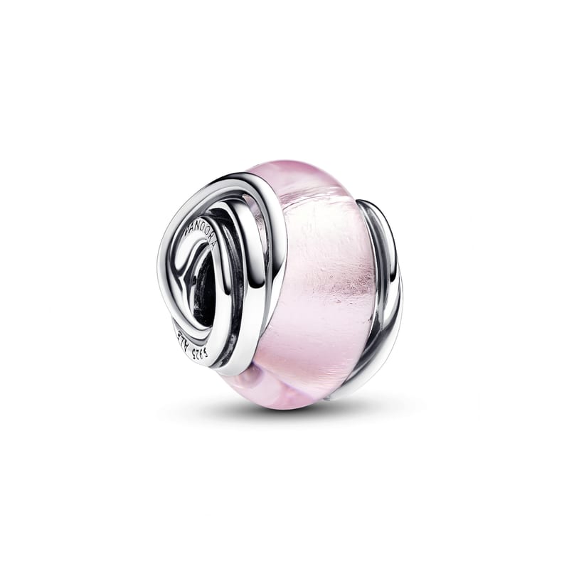 Pink Murano Glass Encircled Charm