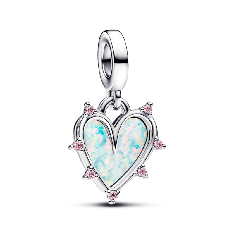 Opalescent Friendship Double Dangle Charm