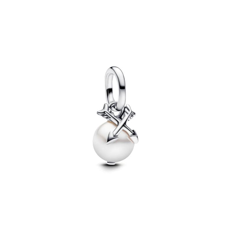 Pandora Pearl & Arrows Mini Dangle Charm 793687C01 793687 — Foto 1 von 1