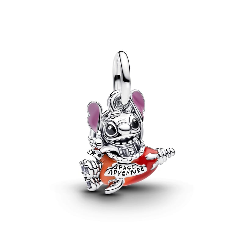 Pandora Disney Stitch Rocket Ship Dangle Charm