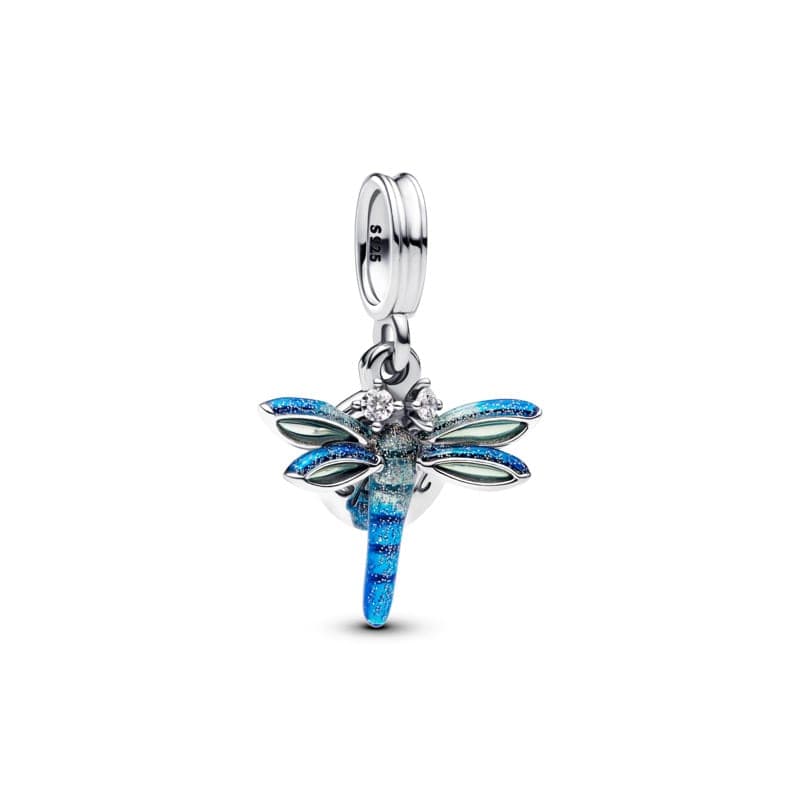 Pandora Dragonfly Double Dangle Charm 793745C01 793745 — Foto 1 von 1