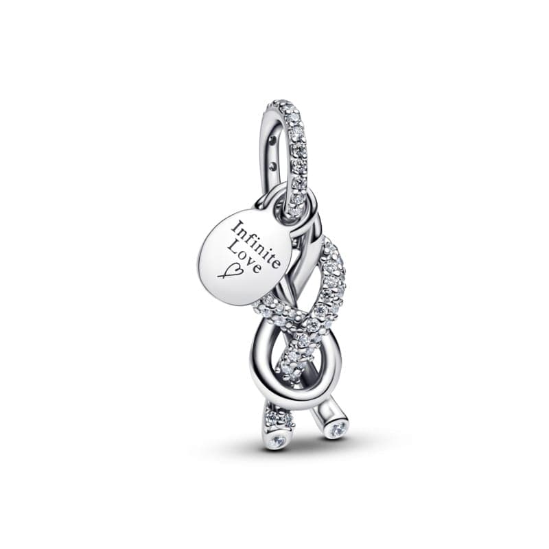 Pandora Pavé Infinity Knot Dangle Charm 793780C01 793780 — foto 1 de 1