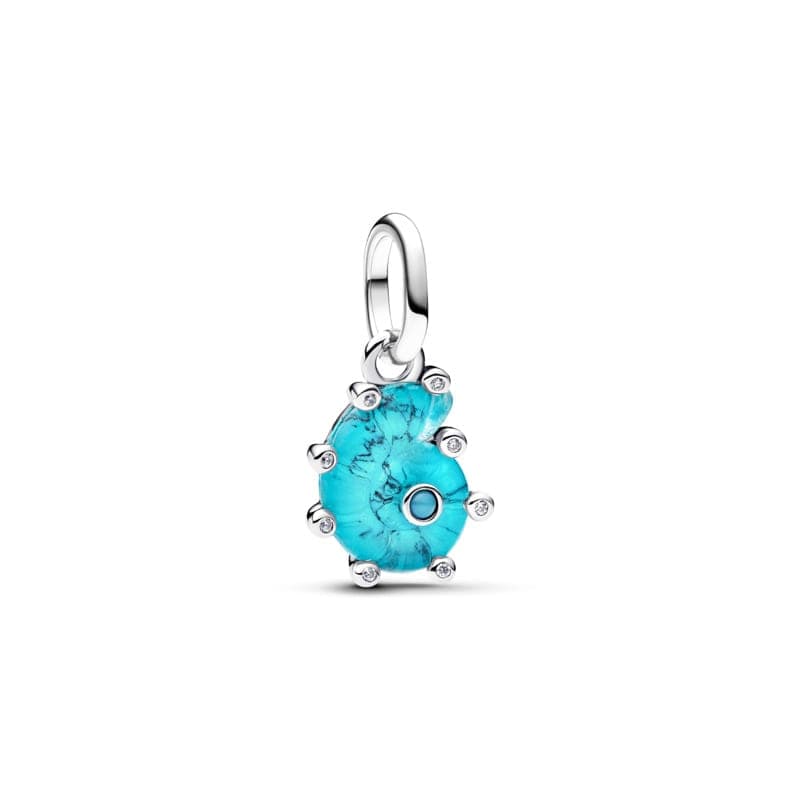 Pandora Blue Murano Glass Sea Snail Dangle Charm 793900C01 793900 — photo 1 of 1