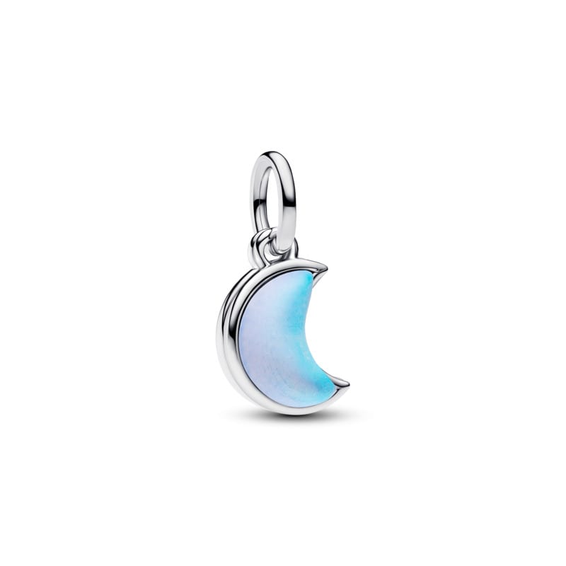 Crescent Moon Double Dangle Charm