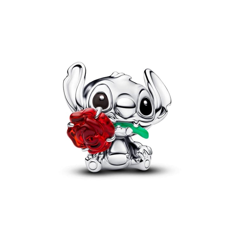 Pandora Disney Stitch Rose Murano Glass Charm 794378C01 794378 — Foto 1 von 1