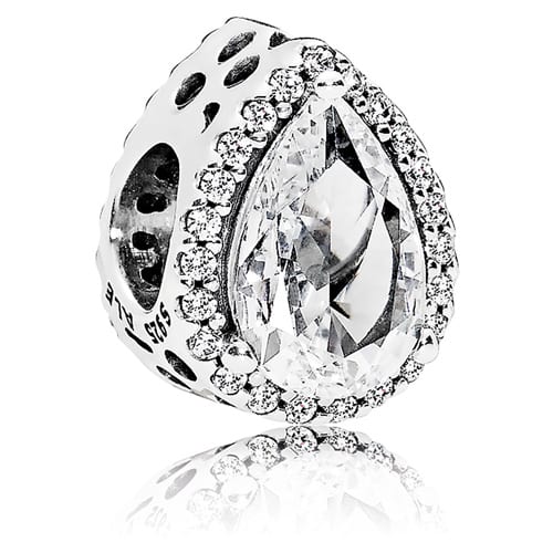 Radiant Teardrop Charm