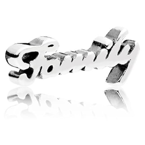 Family Script Locket Charm