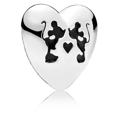 Disney Mickey and Minnie Kiss Locket Charm
