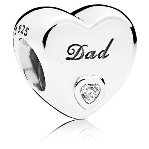 Dad Heart Charm