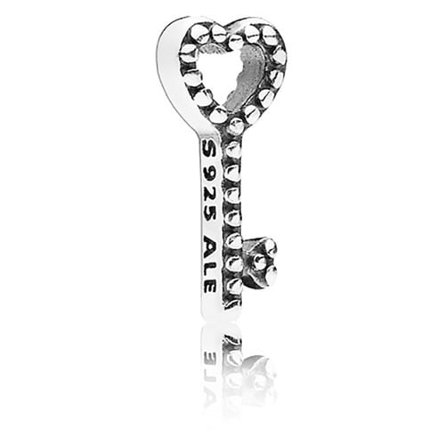 Heart Key Locket Charm