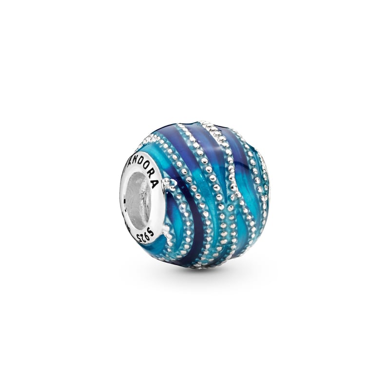 Blue Swirls Charm