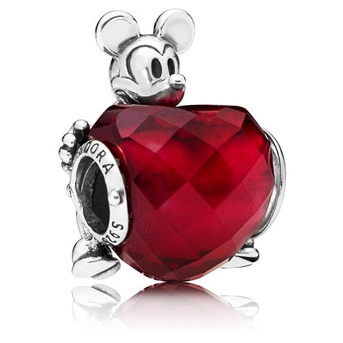 Disney Mickey Love Heart Charm
