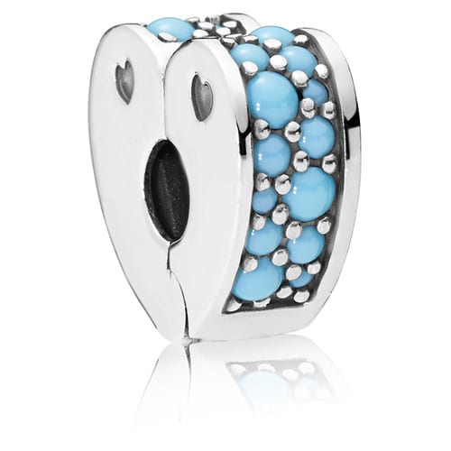 Arcs of Love Clip, Blue Crystal