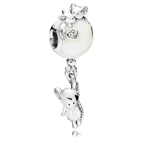 Mouse & Balloon Pendant Charm