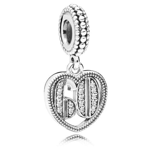 Pandora 60 Years of Love Pendant Charm 797265CZ 797265C — foto 1 di 1