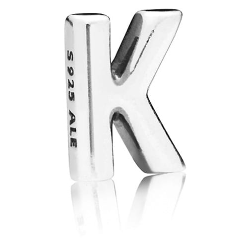 Letter K Locket Charm