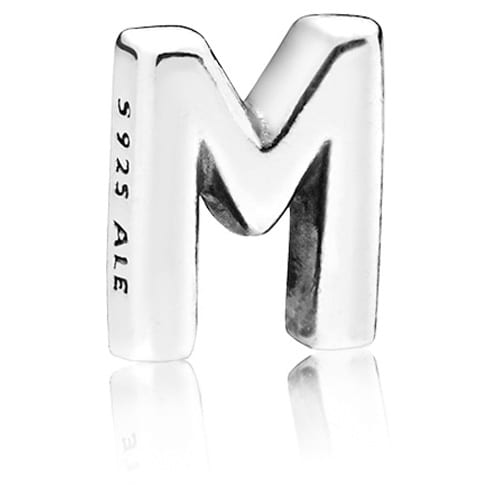 Letter M Locket Charm