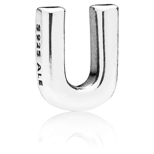 Letter U Locket Charm