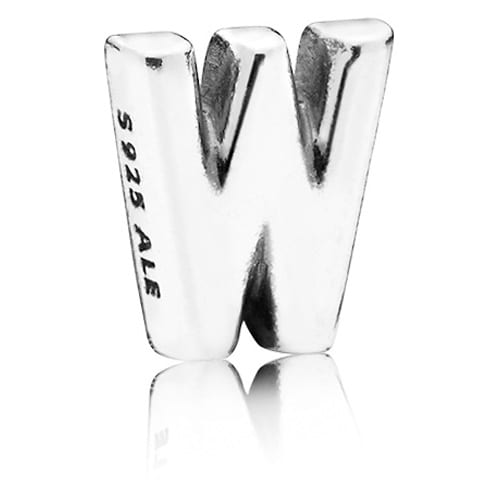 Letter W Locket Charm