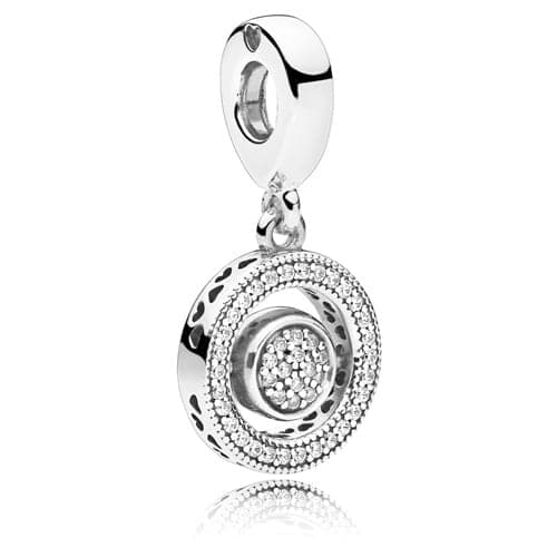 Pandora Spinning Pandora Signature Dangle 797430CZ 797430C — foto 1 di 1