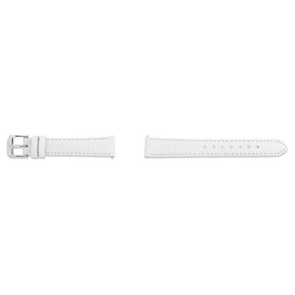 Fleur White Leather Strap