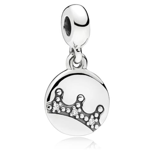 Dazzling Crown Dangle Charm