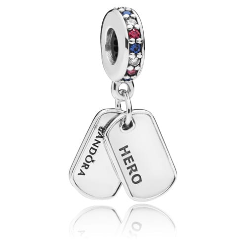 Hero Dog Tag Dangle Charm