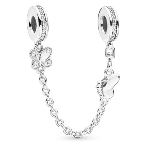 Pandora Decorative Butterflies Safety Chain 797865CZ 797865C — Foto 1 von 1