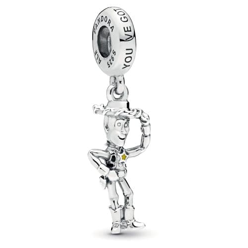 Pandora Disney Pixar Toy Story Woody Pendant Charm 798041ENMX 798041E — foto 1 di 1