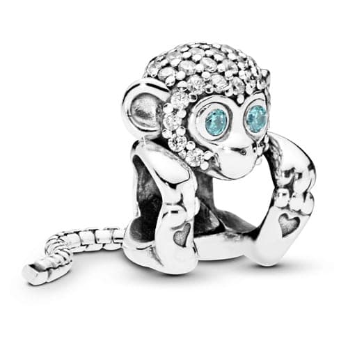 Pandora Sparkling Monkey Charm 798054CZ 798054C — Foto 1 von 1