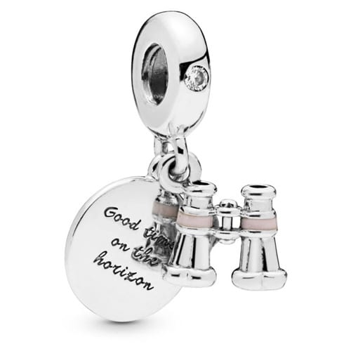 Heart Binoculars Pendant Charm