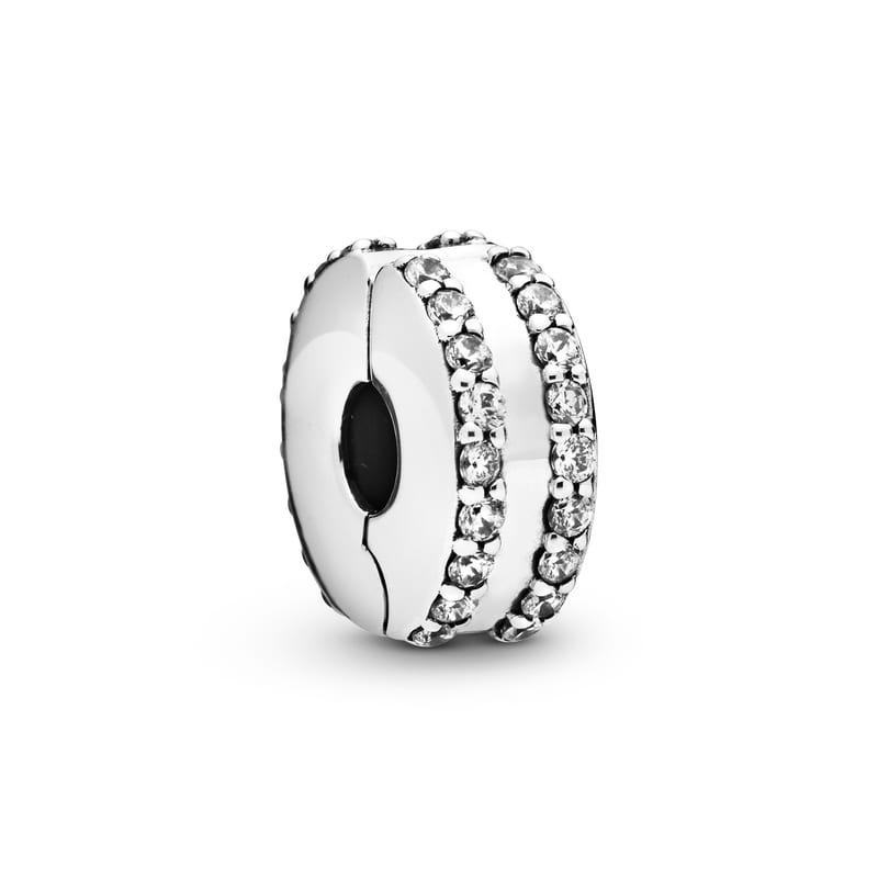 Double Lined Pavé Clip
