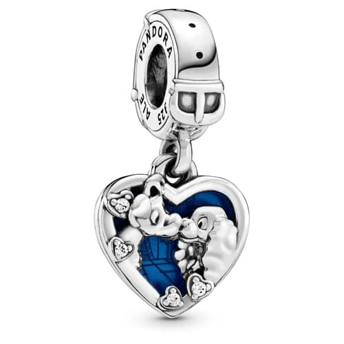 Pandora Disney Lady & the Tramp Heart Dangle Charm 798634C01 798634 — Foto 1 von 1