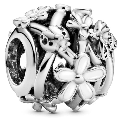 Pandora Openwork White Daisy Flower Charm 798772C01 798772 — Foto 1 von 1