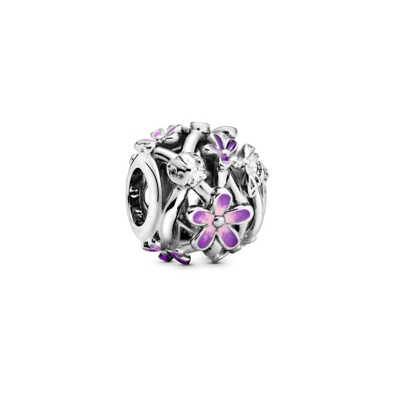 Pandora Openwork Purple Daisy Charm 798772C02 798772 — Foto 1 von 1