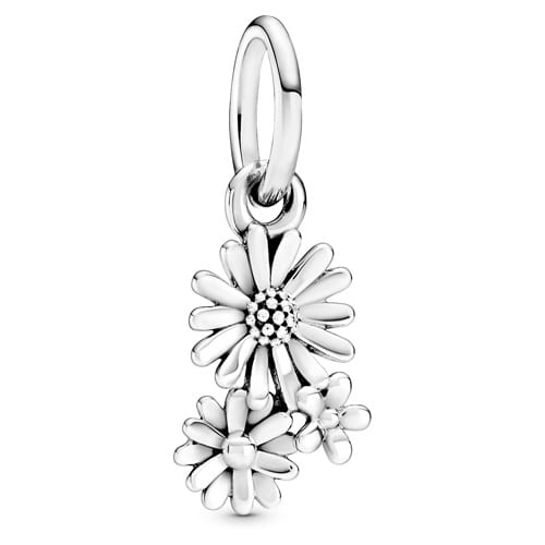 Daisy Flower Bouquet Dangle Charm