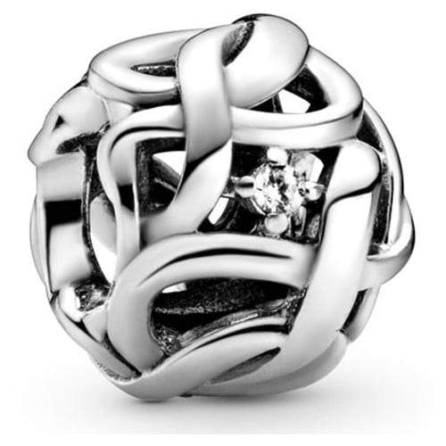 Openwork Woven Infinity Charm
