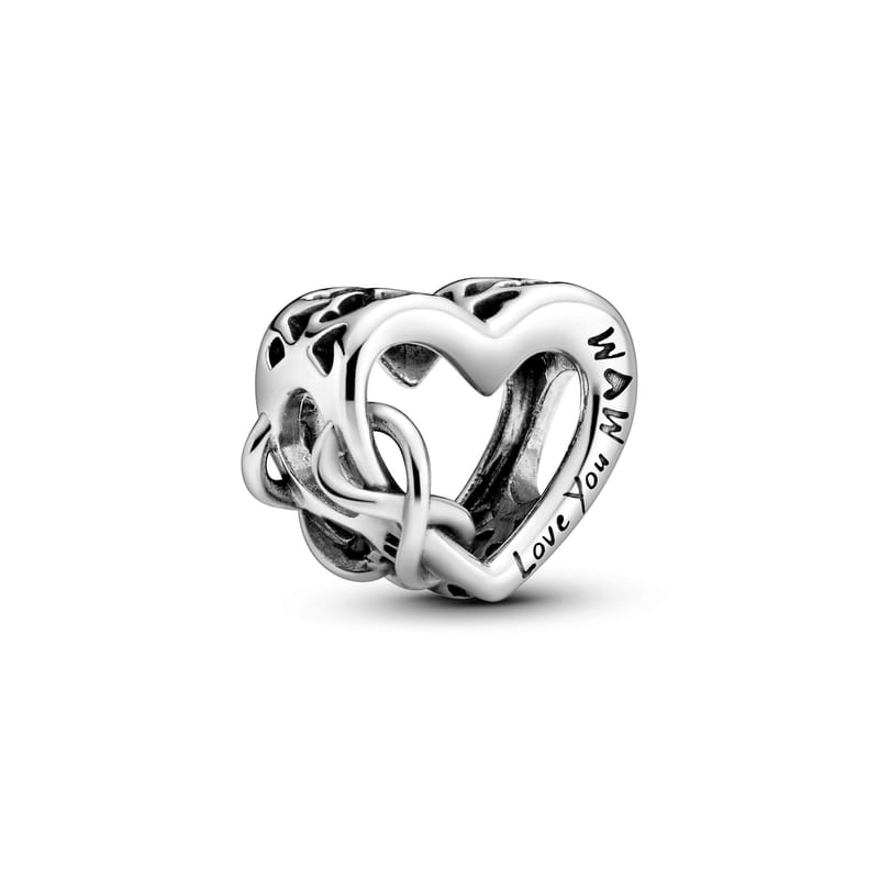 Love Mum Infinity Heart Charm