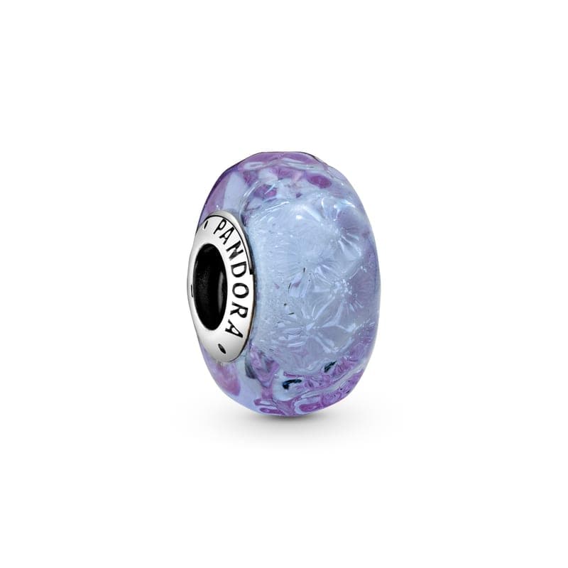 Pandora Wavy Lavender Murano Glass Charm 798875C00 798875 — Foto 1 von 1