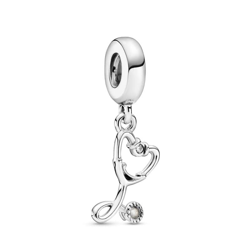 Pandora Stethoscope Heart Dangle Charm 799072C01 799072 — Foto 1 von 1
