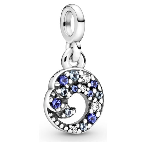 My Blue Ocean Wave Dangle Charm