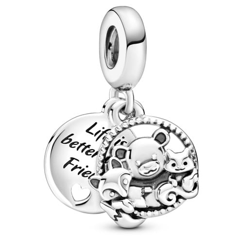 Bear, Fox & Squirrel Dangle Charm