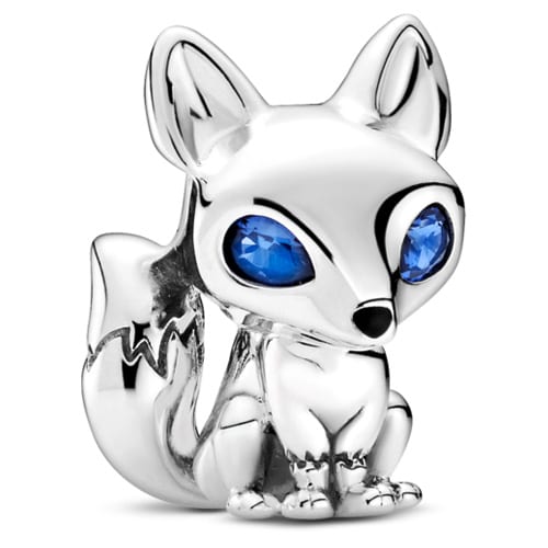 Blue Eyed Fox Charm