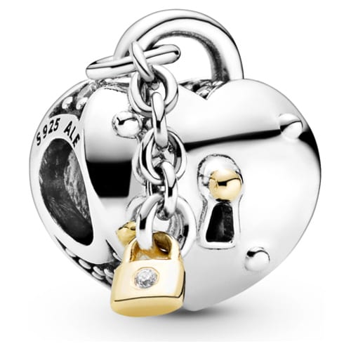 Heart & Lock Charm