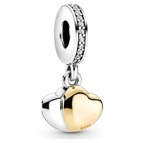 Pandora Double Heart Dangle Charm 799162C01 799162 — Foto 1 von 1