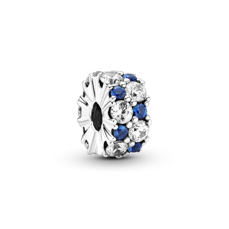Clear & Blue Sparkle Clip